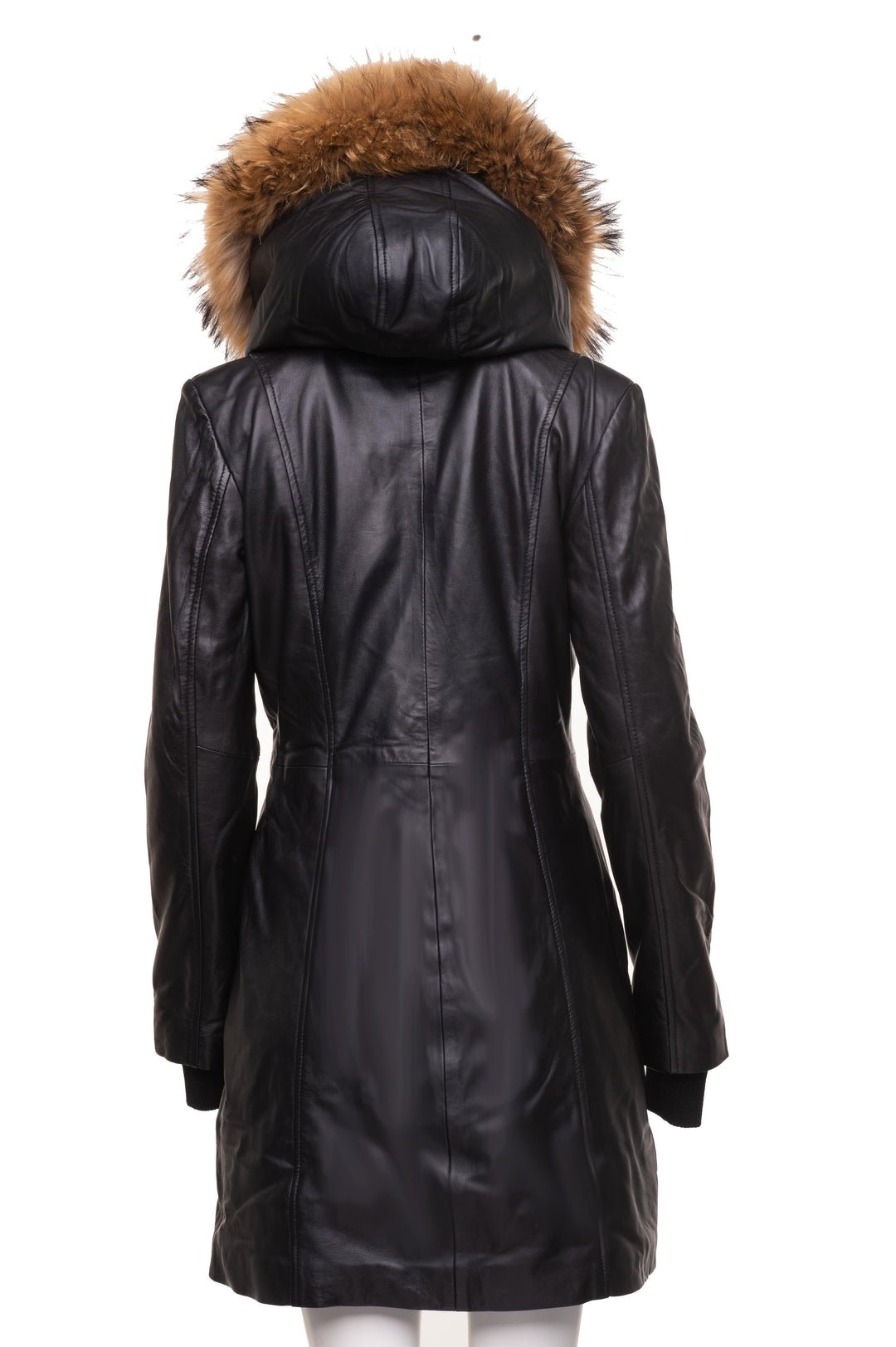 Ulva Fur Trimmed women's parka coat with Real fox fur hoodie - Image 2