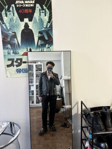 Click to view full screen Classic biker style jacket with Epaulette photo review